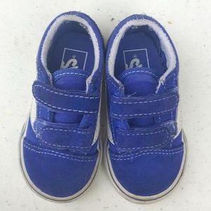 Vans Toddlers Checkerboard Old Skool V Royal Blue